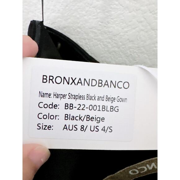 Bronx and Banco Harper Two-Tone Strapless Gown US4 - Picture 12 of 13